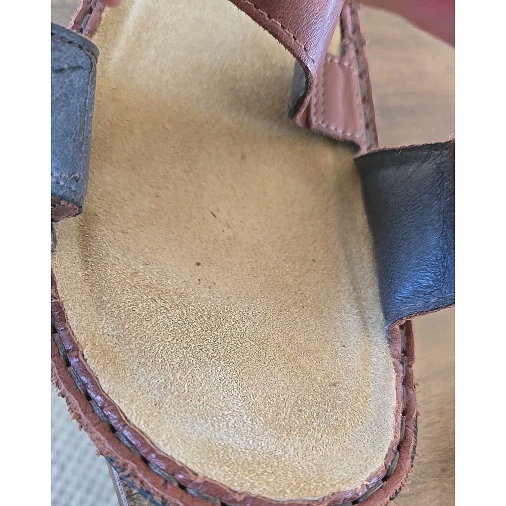 Naot Enid Sandals Open Toe Ankle Strap Brown Leather Womens EUR 39/US 8- 8.5 - Picture 13 of 15